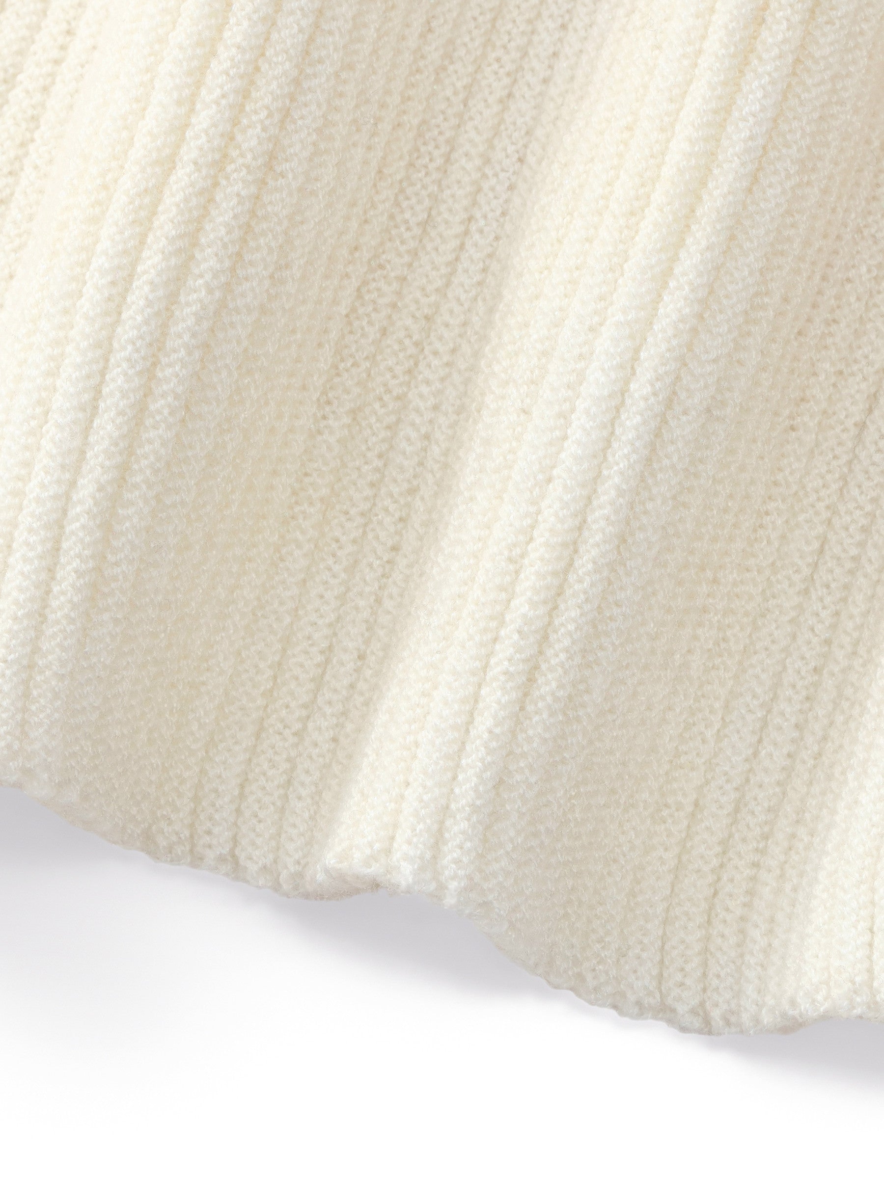 Tencel Wool Blend Mock Neck Women Knit Top