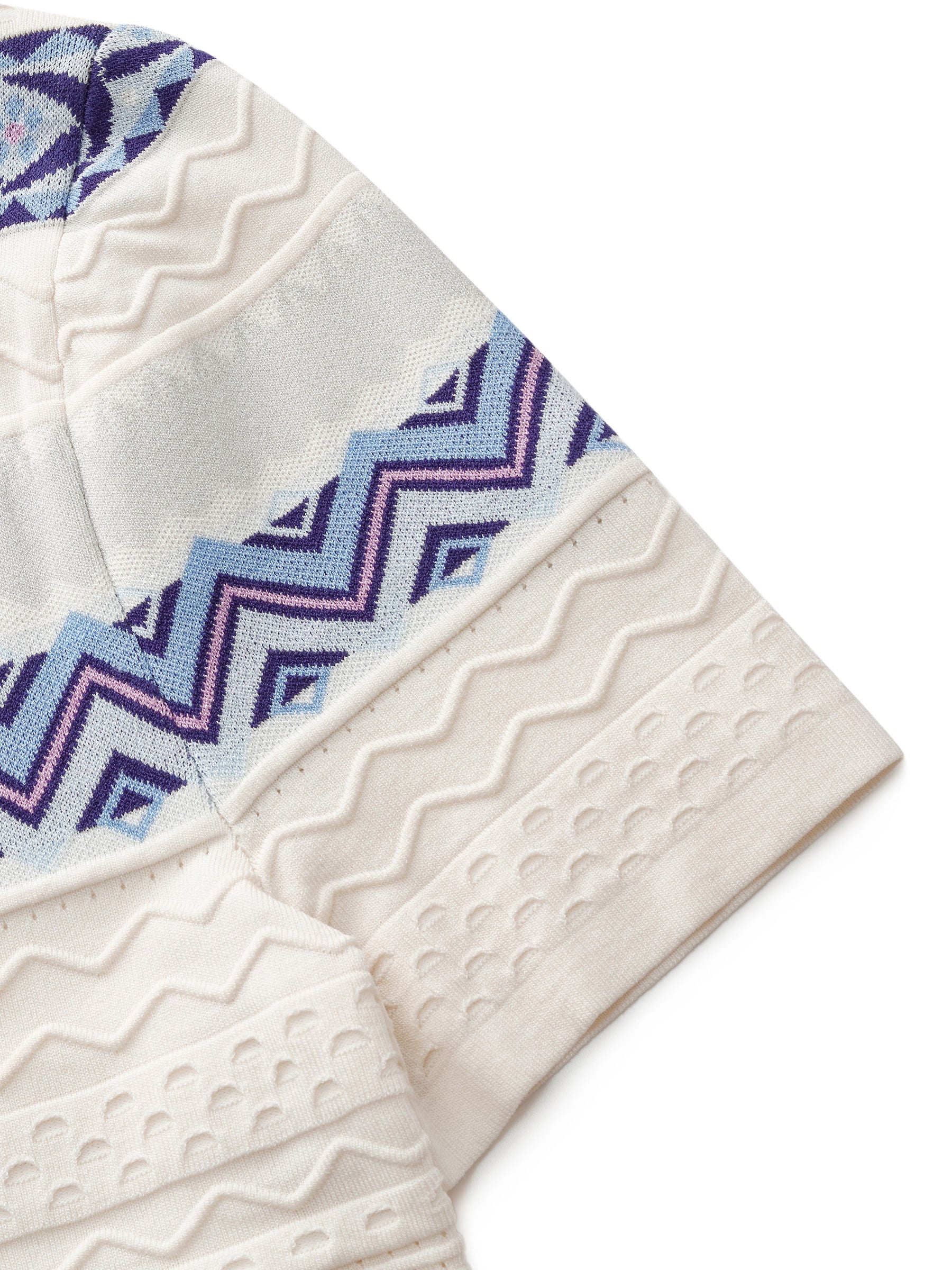 Multicolored Jacquard Women Knit Mini Dress