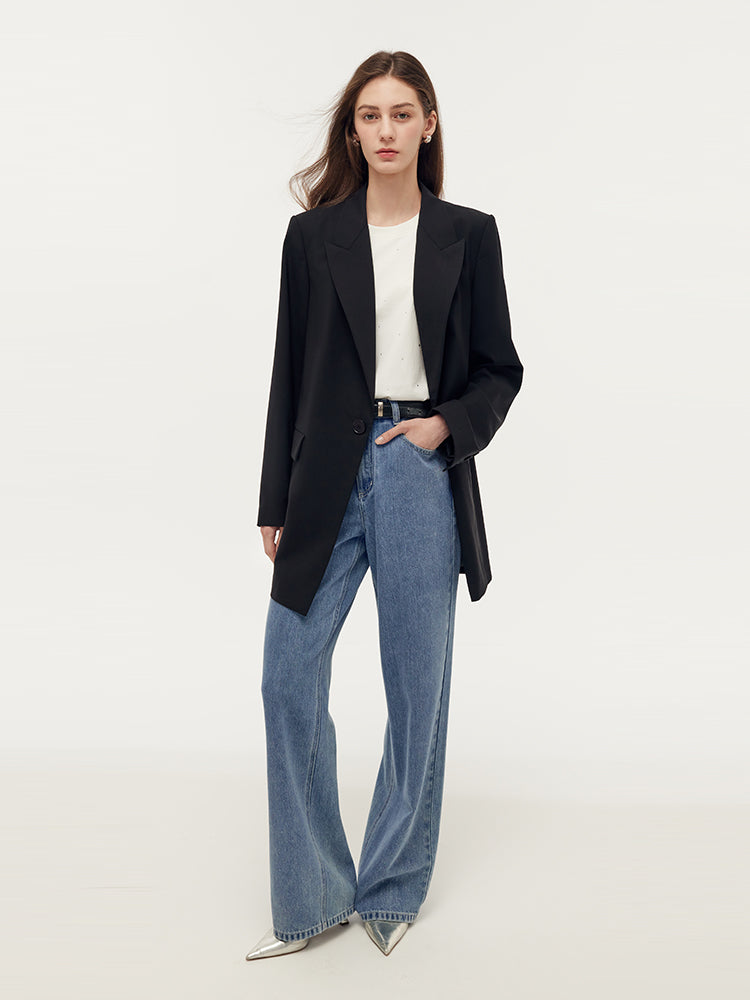 Machine Washable Wool Unisex Blazer