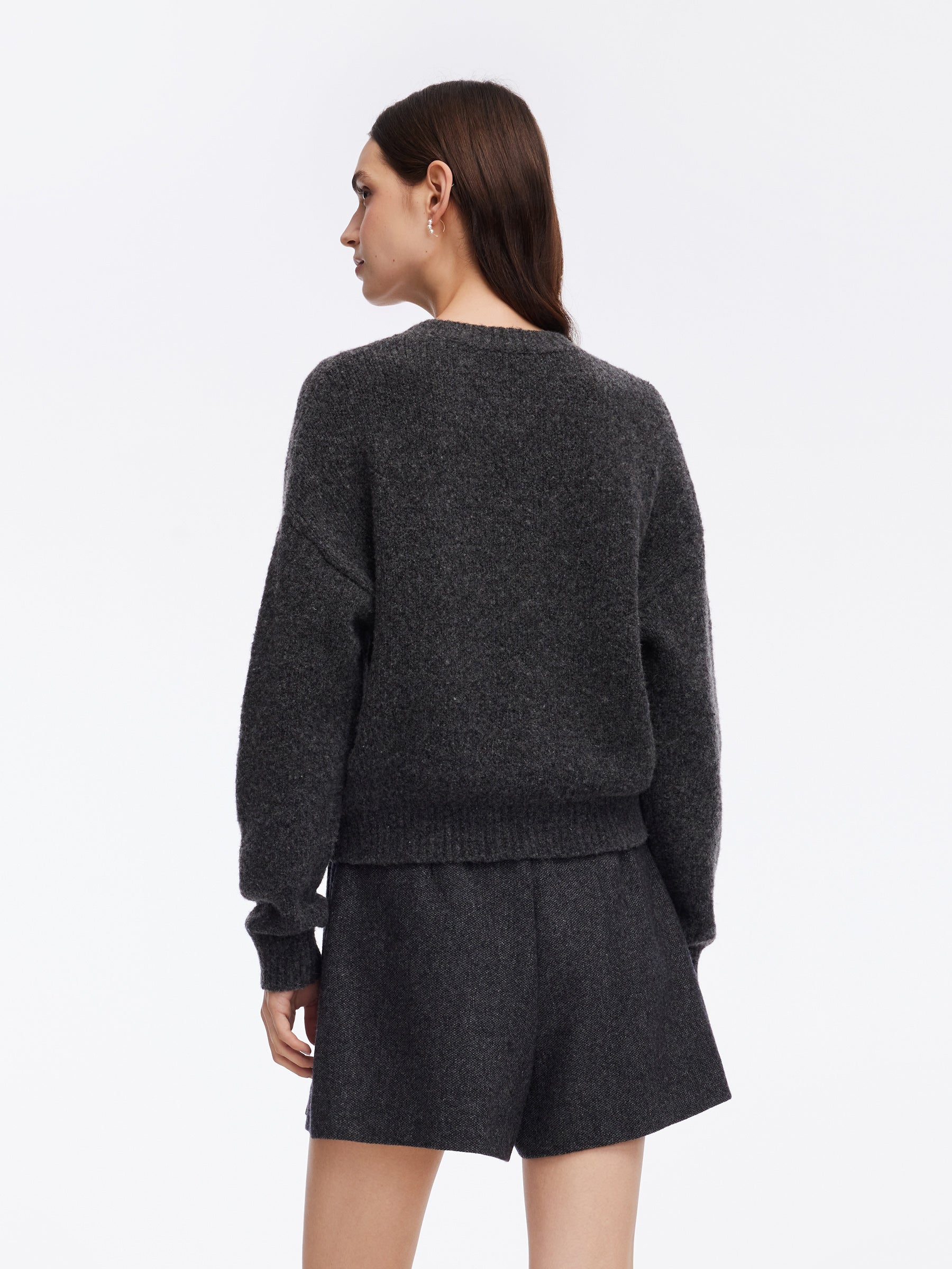 Wool Blend Sequins Women Sweater