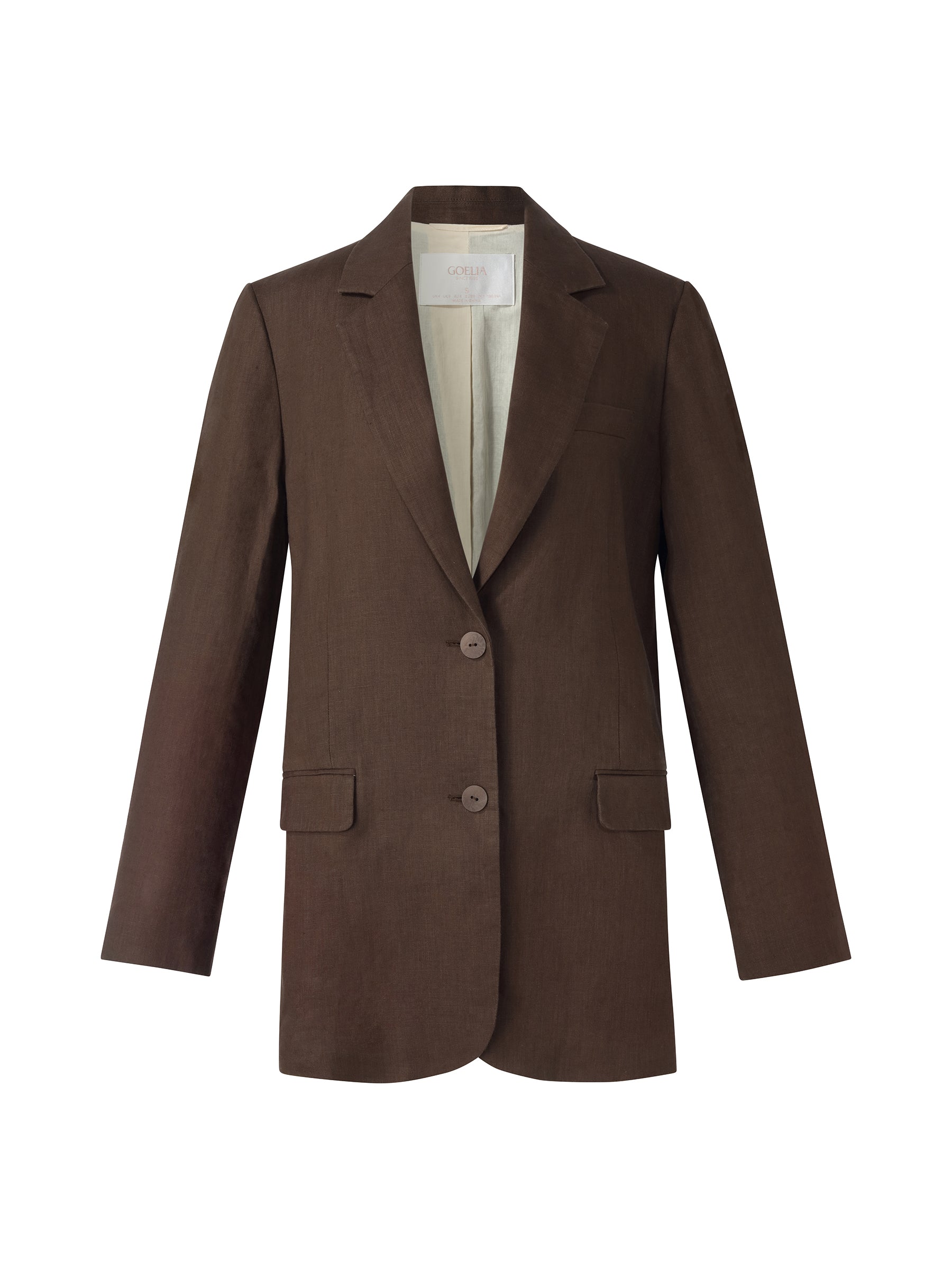 100% Linen Women Loose Fit Blazer