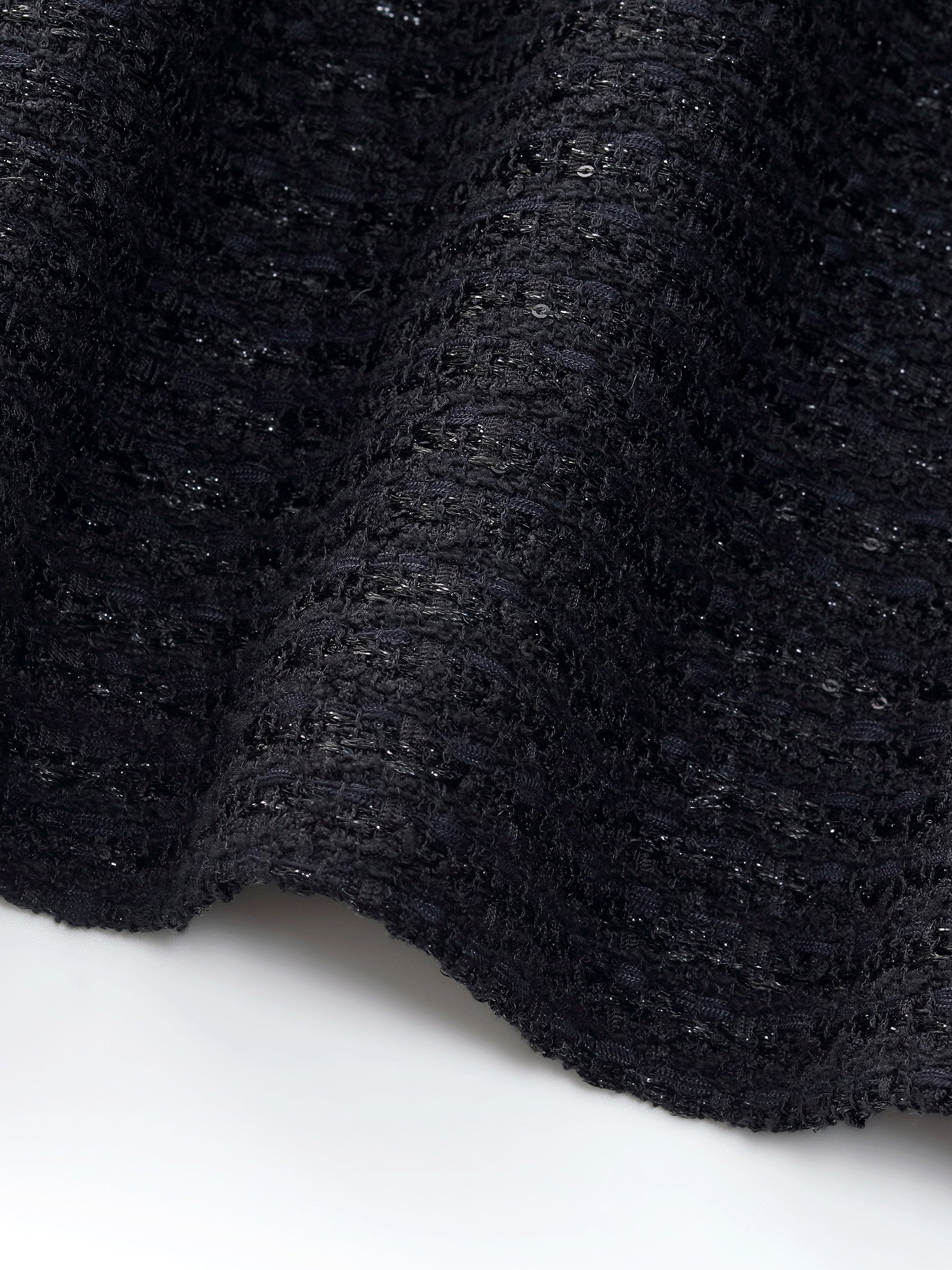 Tweed Faux Two-Piece Women Mini Dress