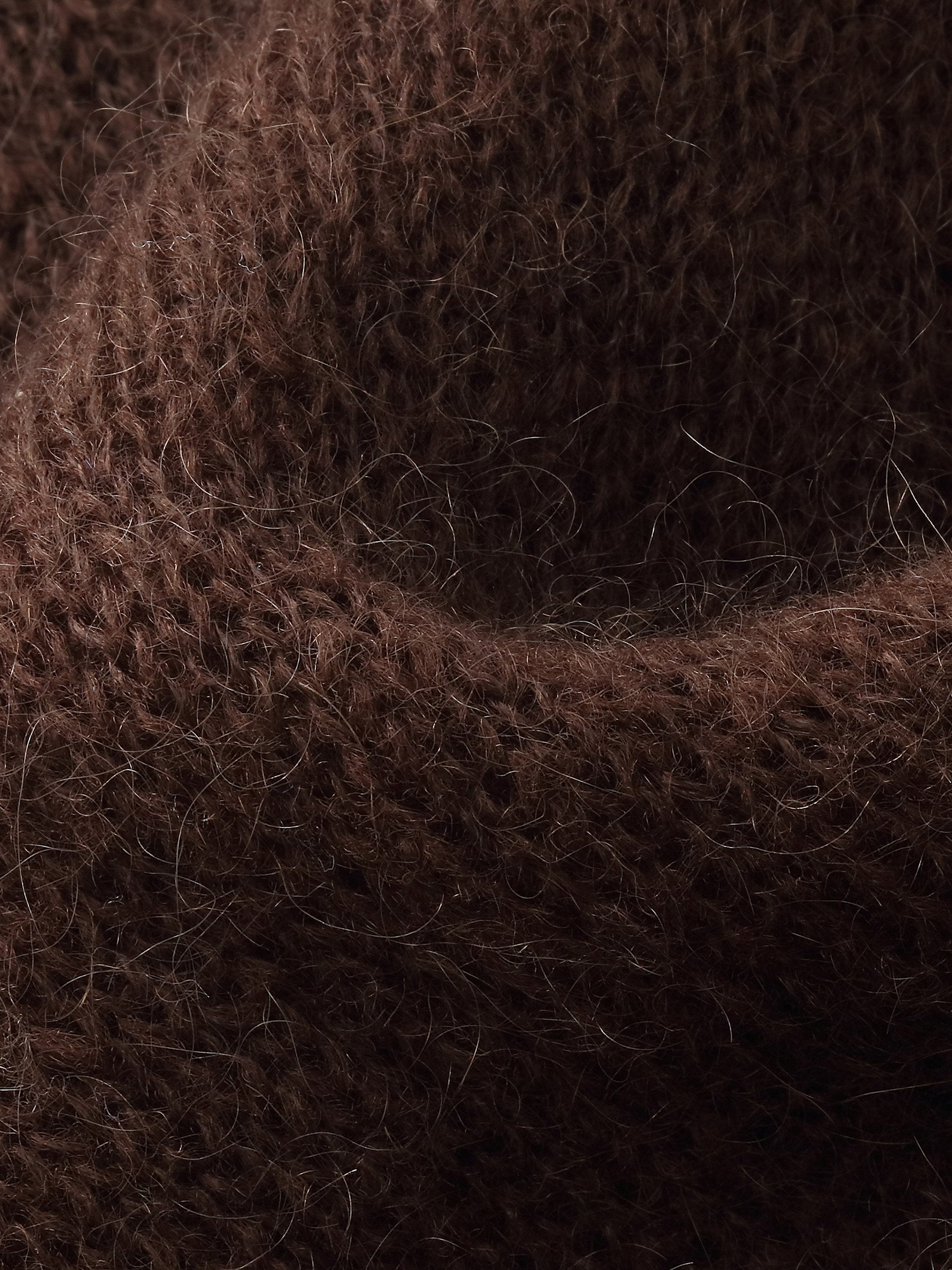 Mohair Wool Blend Women Hand-Crocheted Floral Sweater