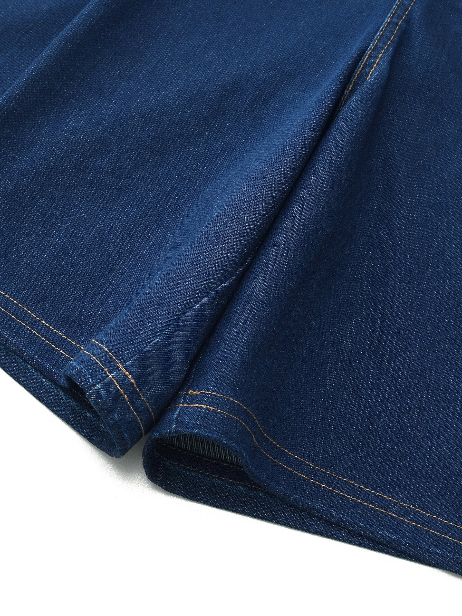 Denim Stretch Adjustable High-Waisted Women Shorts