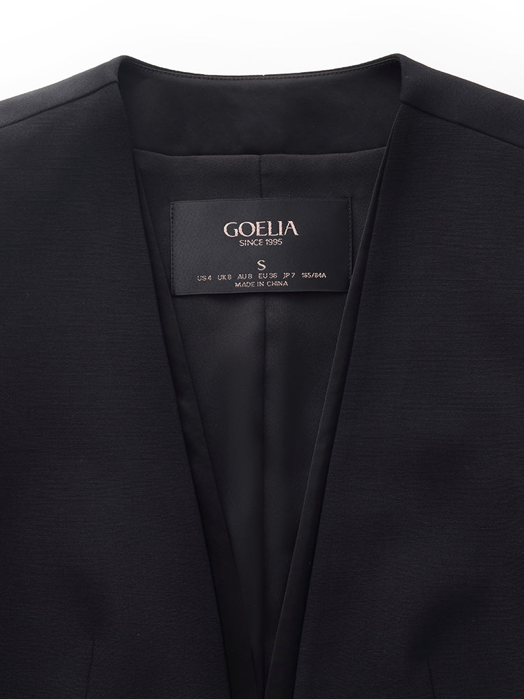 Wool Double Layer Women Blazer