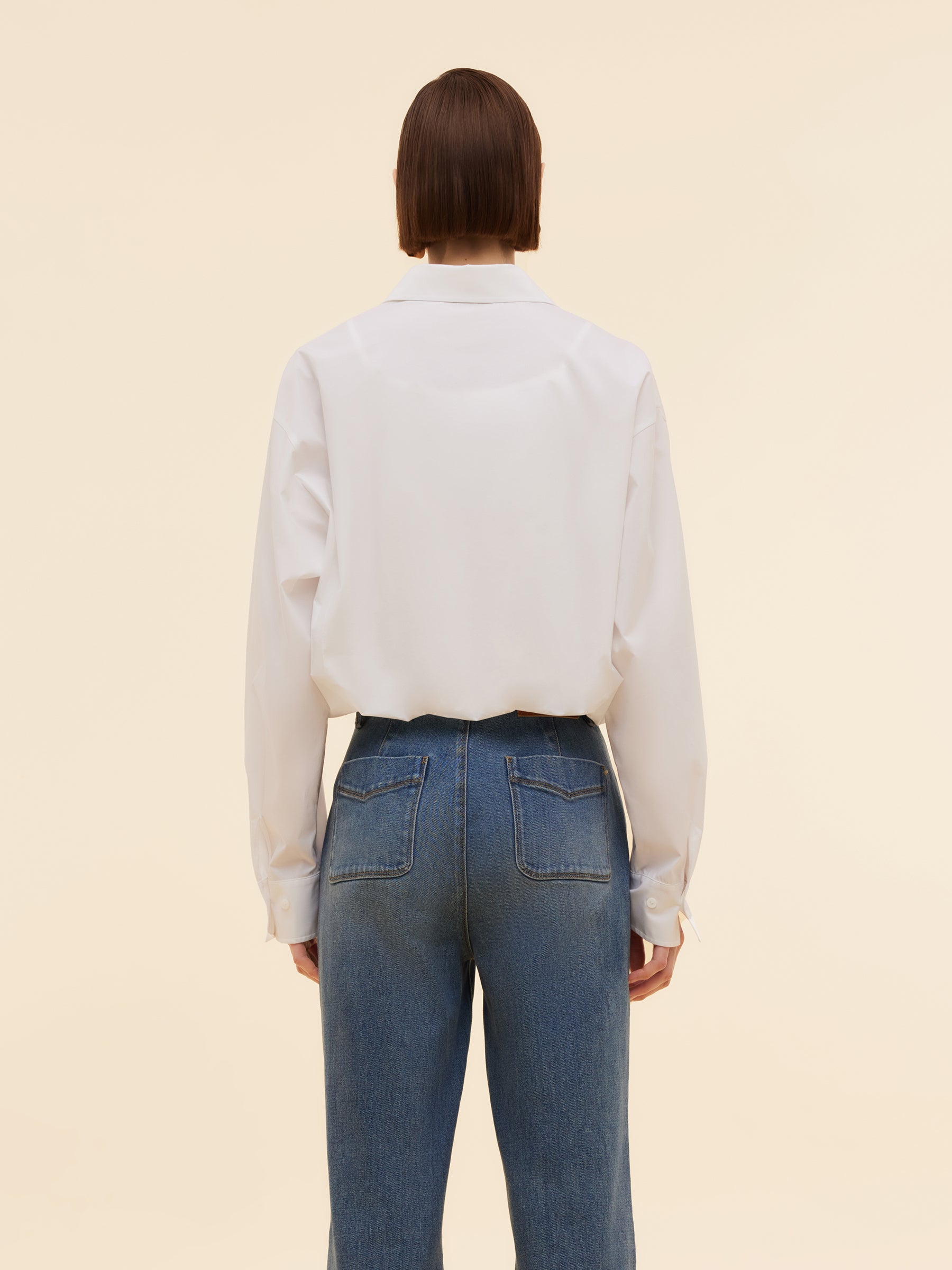 Mock Layered Lace Camisole Patchwork Women Shirt