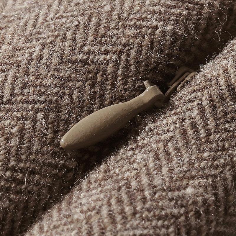 Asymmetric Washable Wool Wrap Skort