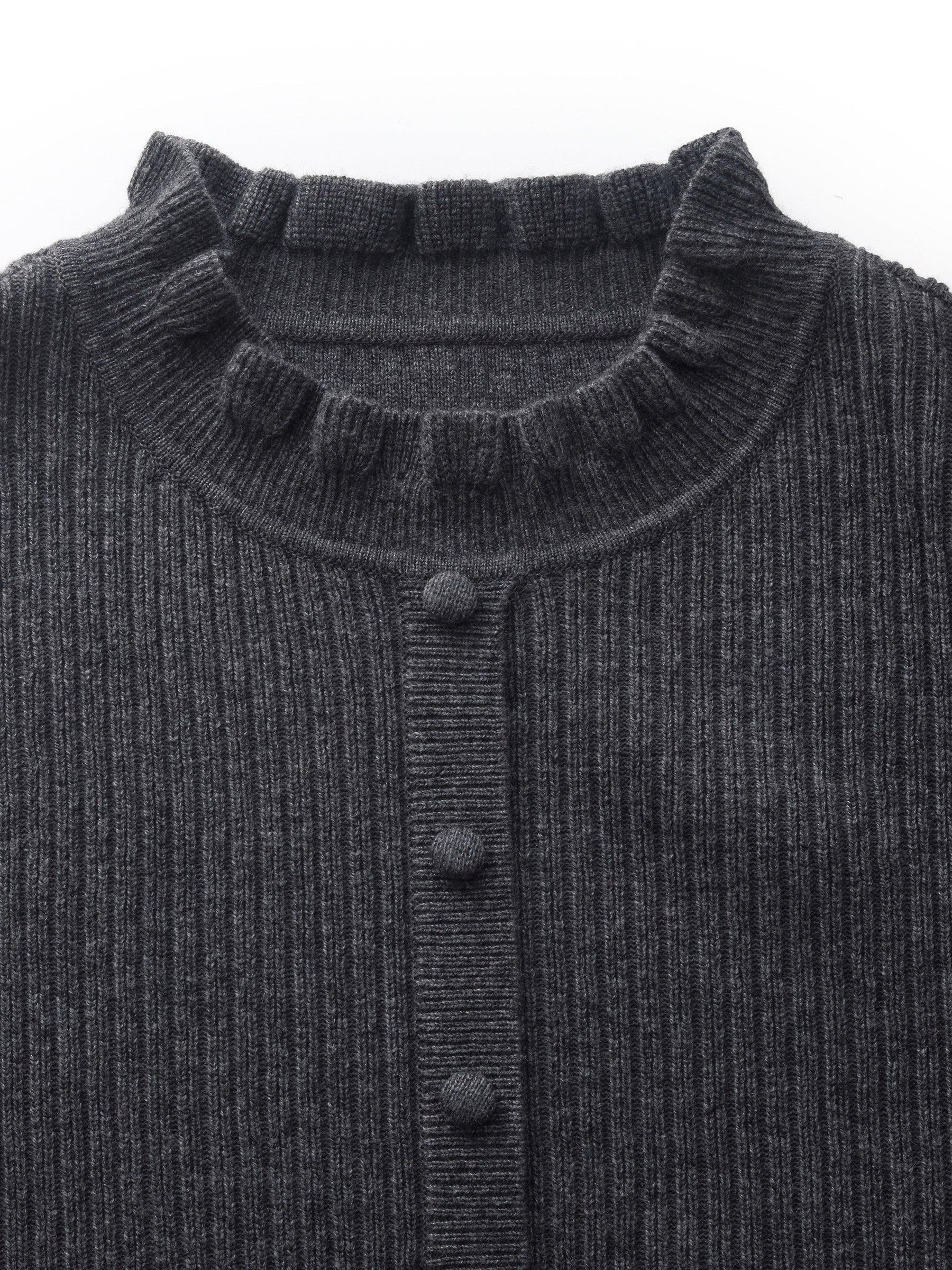 Wool Blend Faux Two-Piece Women Blouse