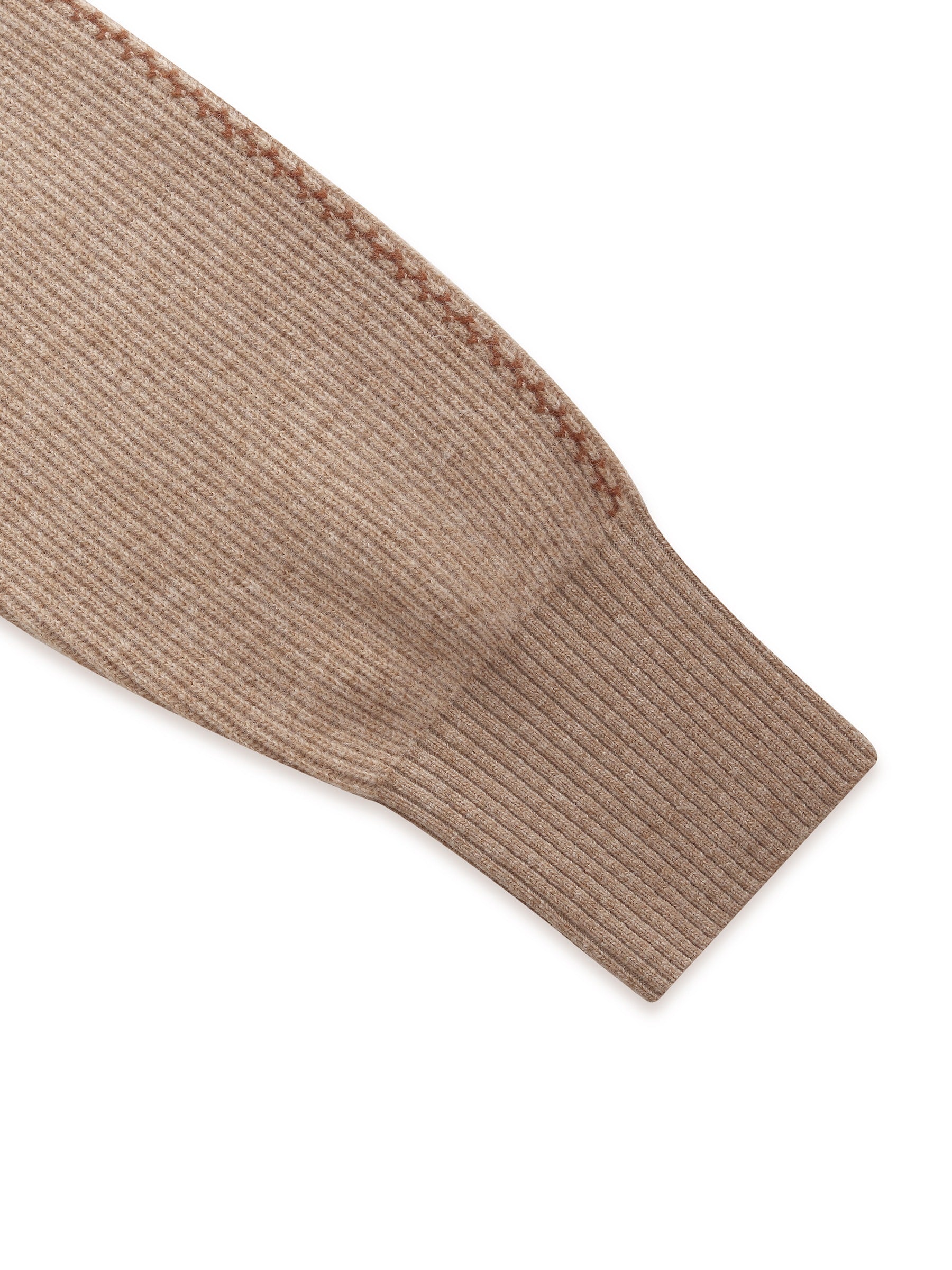 100% Wool Stitch Trim Women Knit Top