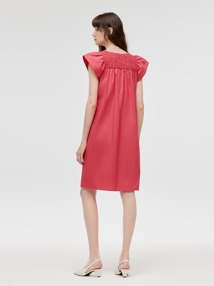 V-Neck Women Mini Dress