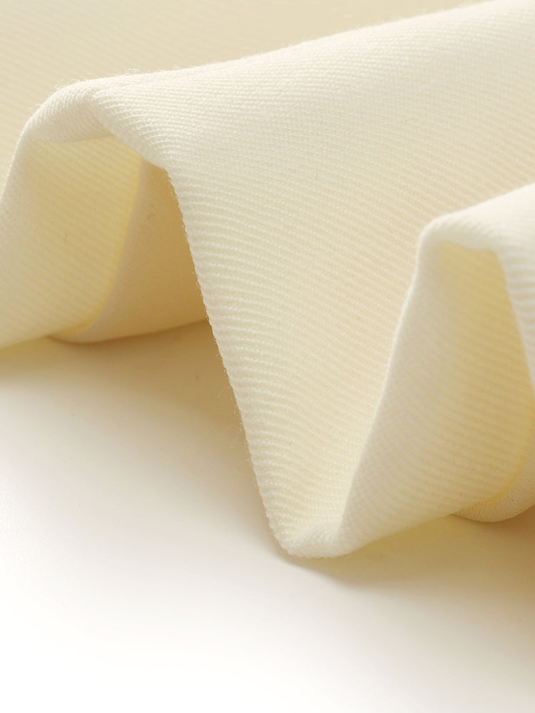 Worsted Wool Lapel Women Crop Blazer