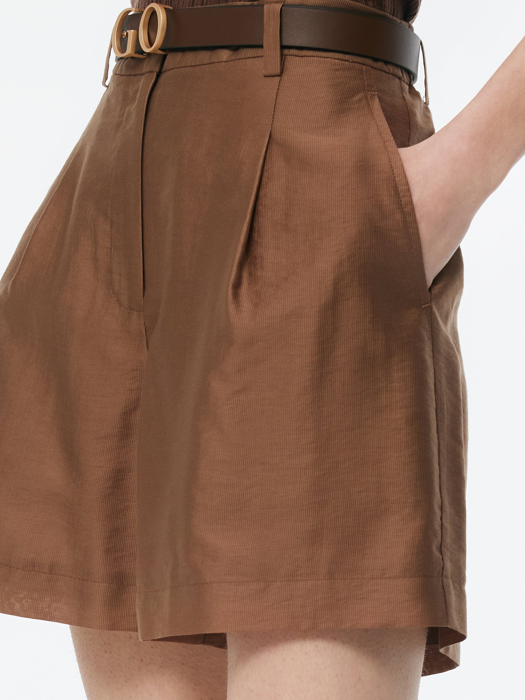 Tencel Blend Women A-Line Shorts