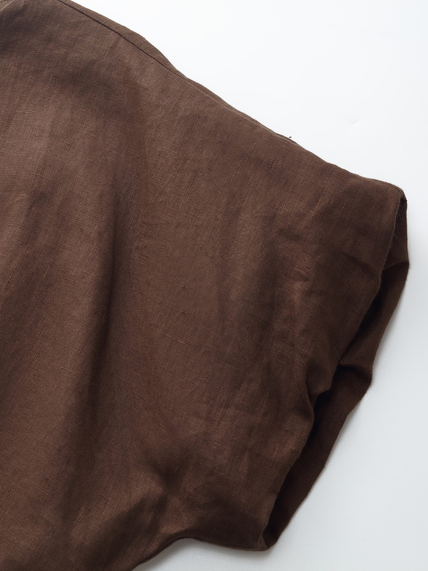 100% Linen Women Bud Sleeve Top