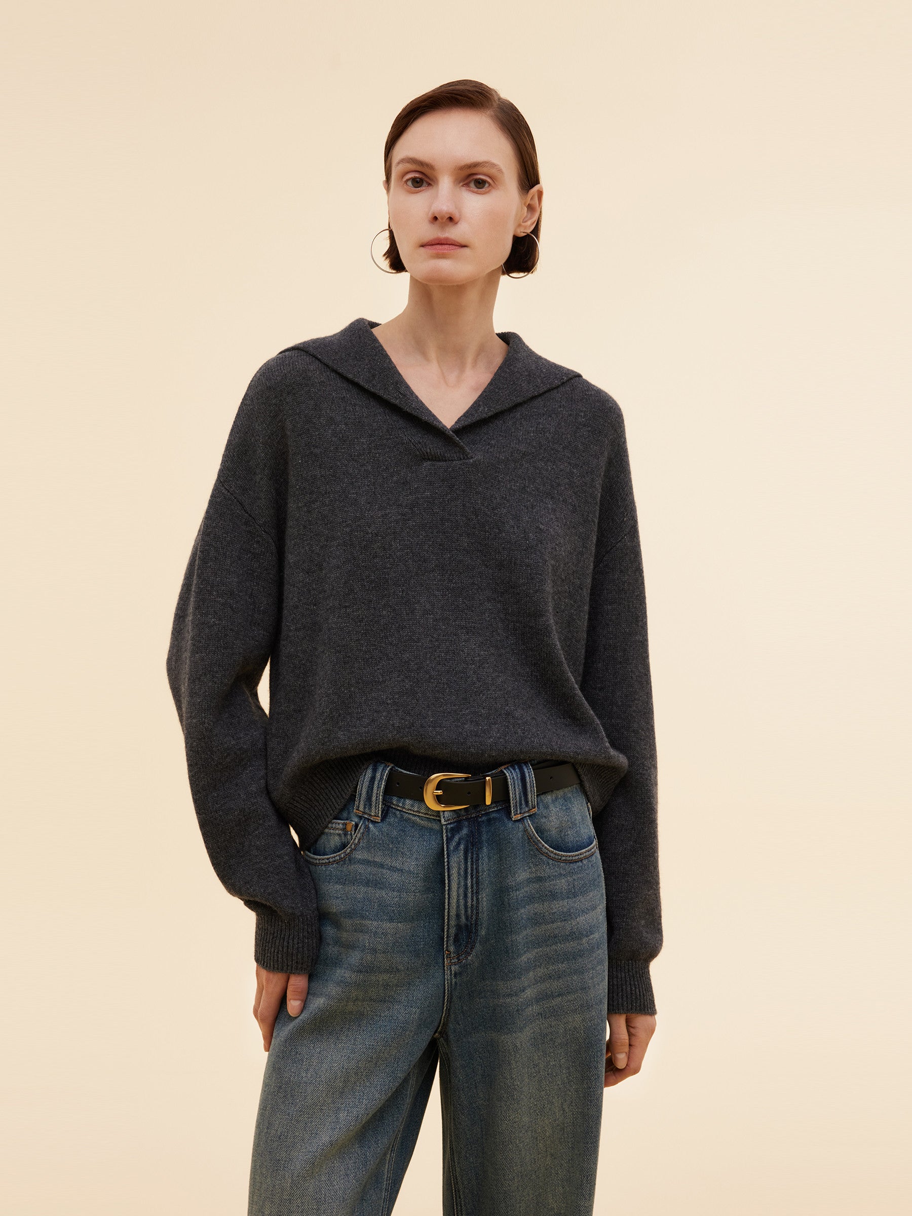 Cashmere Wool Blend Women Sweater