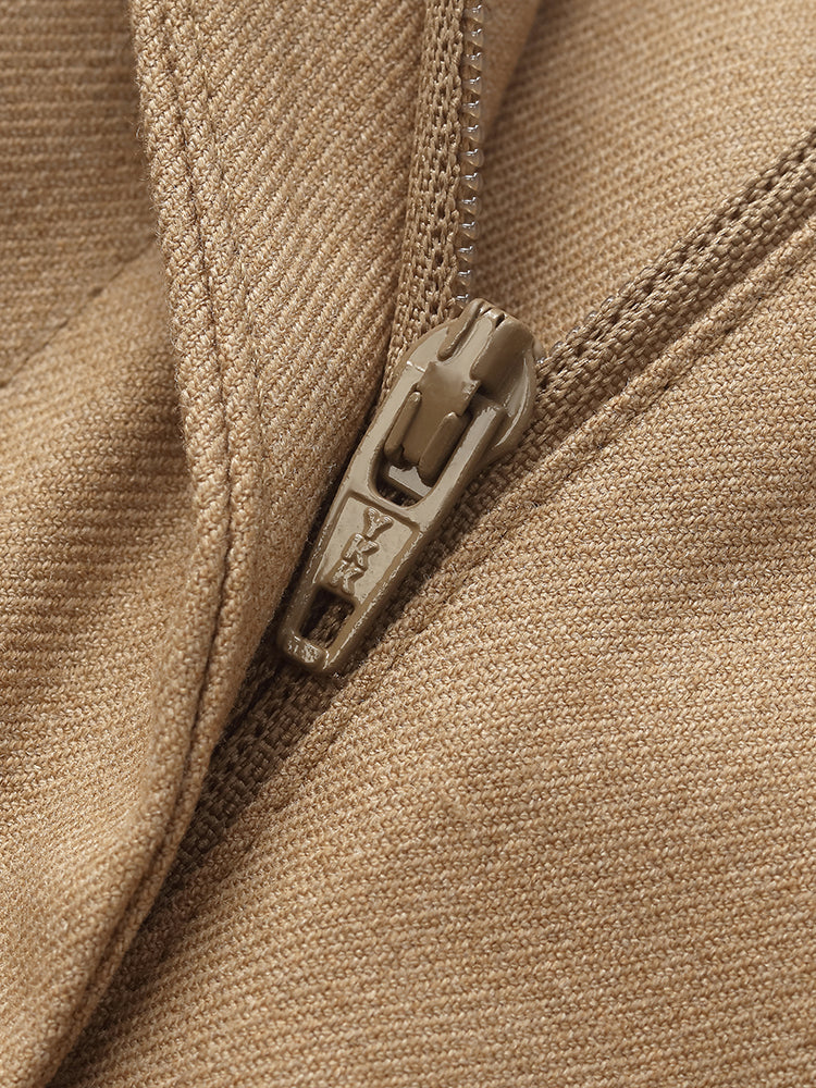 Loose A-Line Women Shorts With Belt