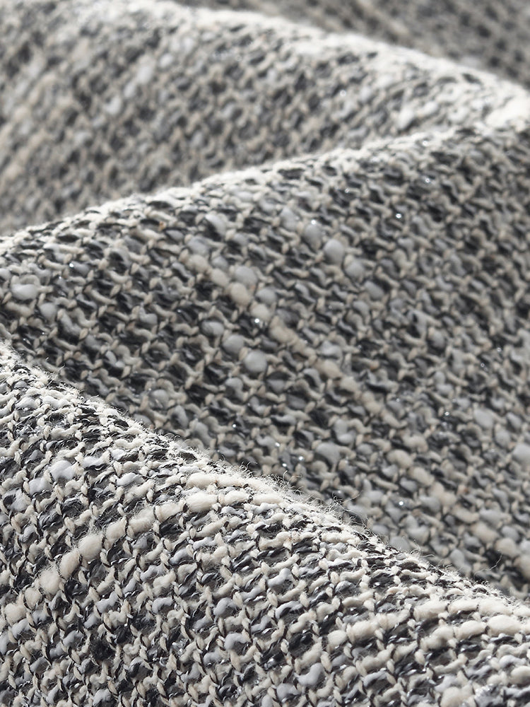 Faux Two-Piece Scallop Hem Women Mini Dress