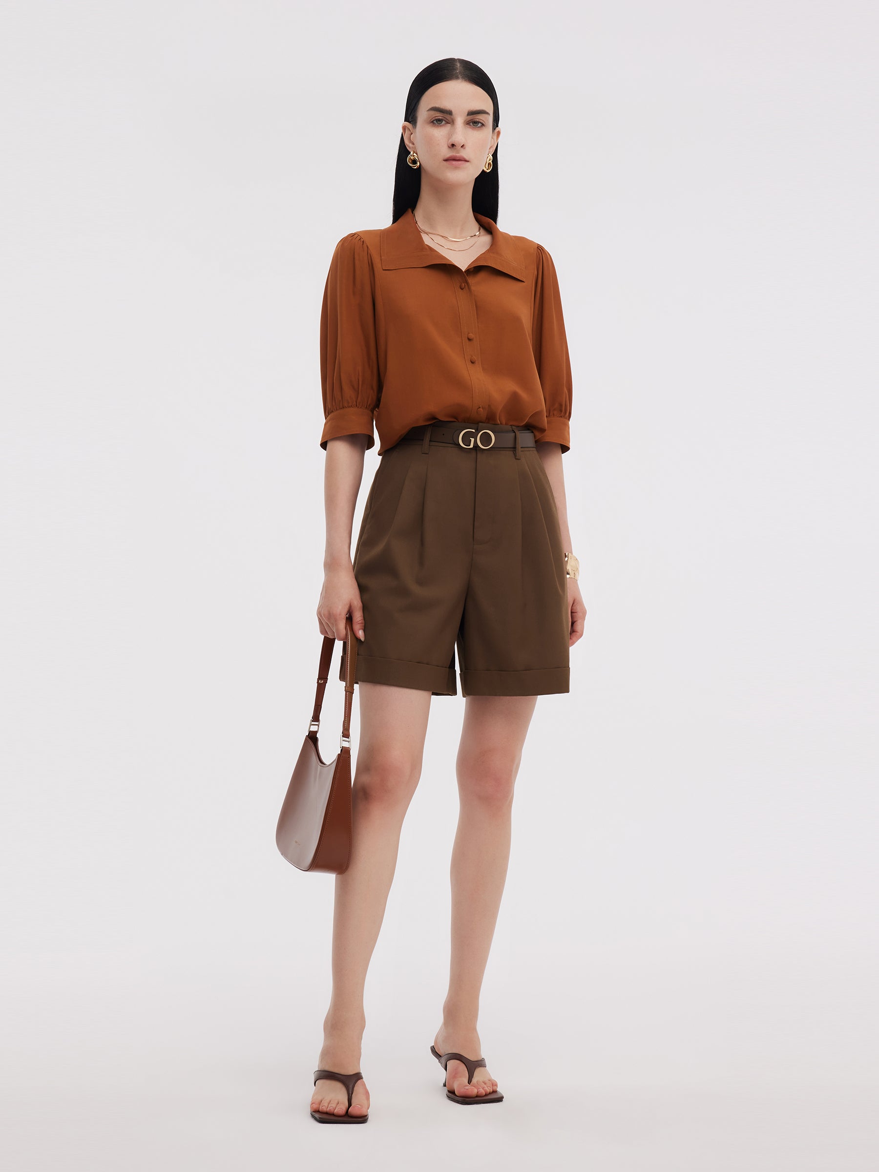 Loose Fit A-Line Women Shorts