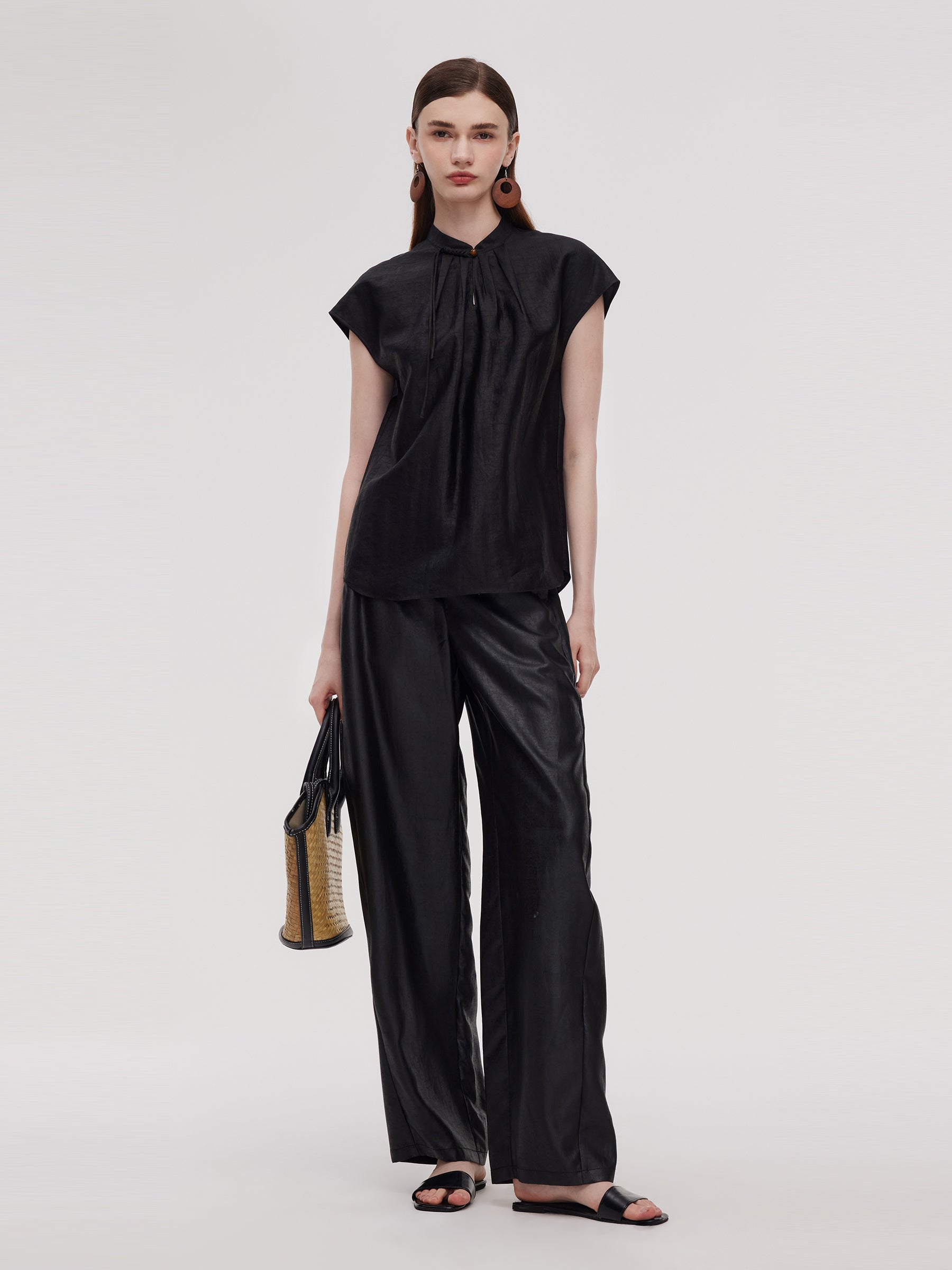 16MM Xiang Yun Silk Women Cap Sleeve Top