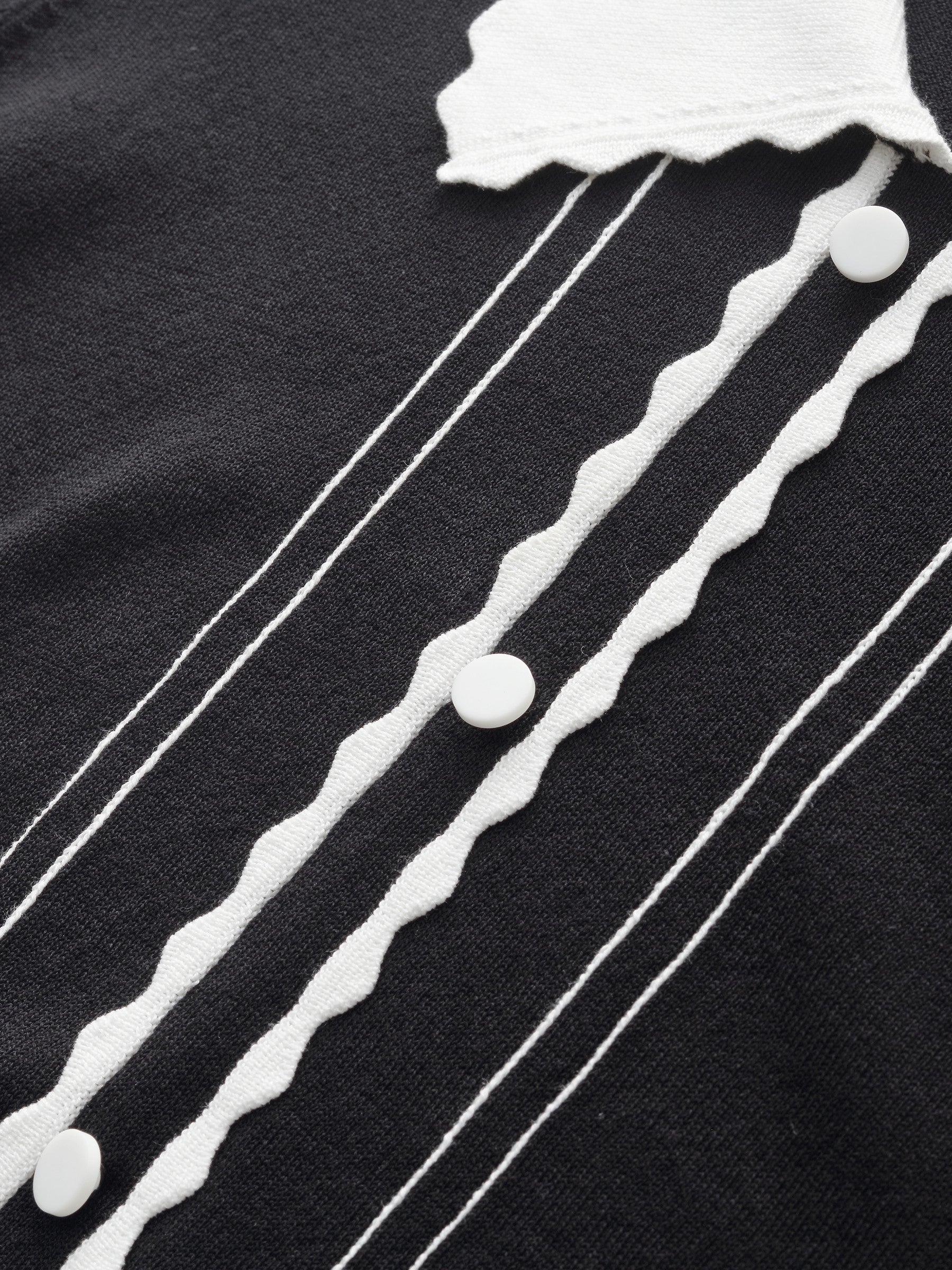 Tencel Blend Color Block Women Knit Top