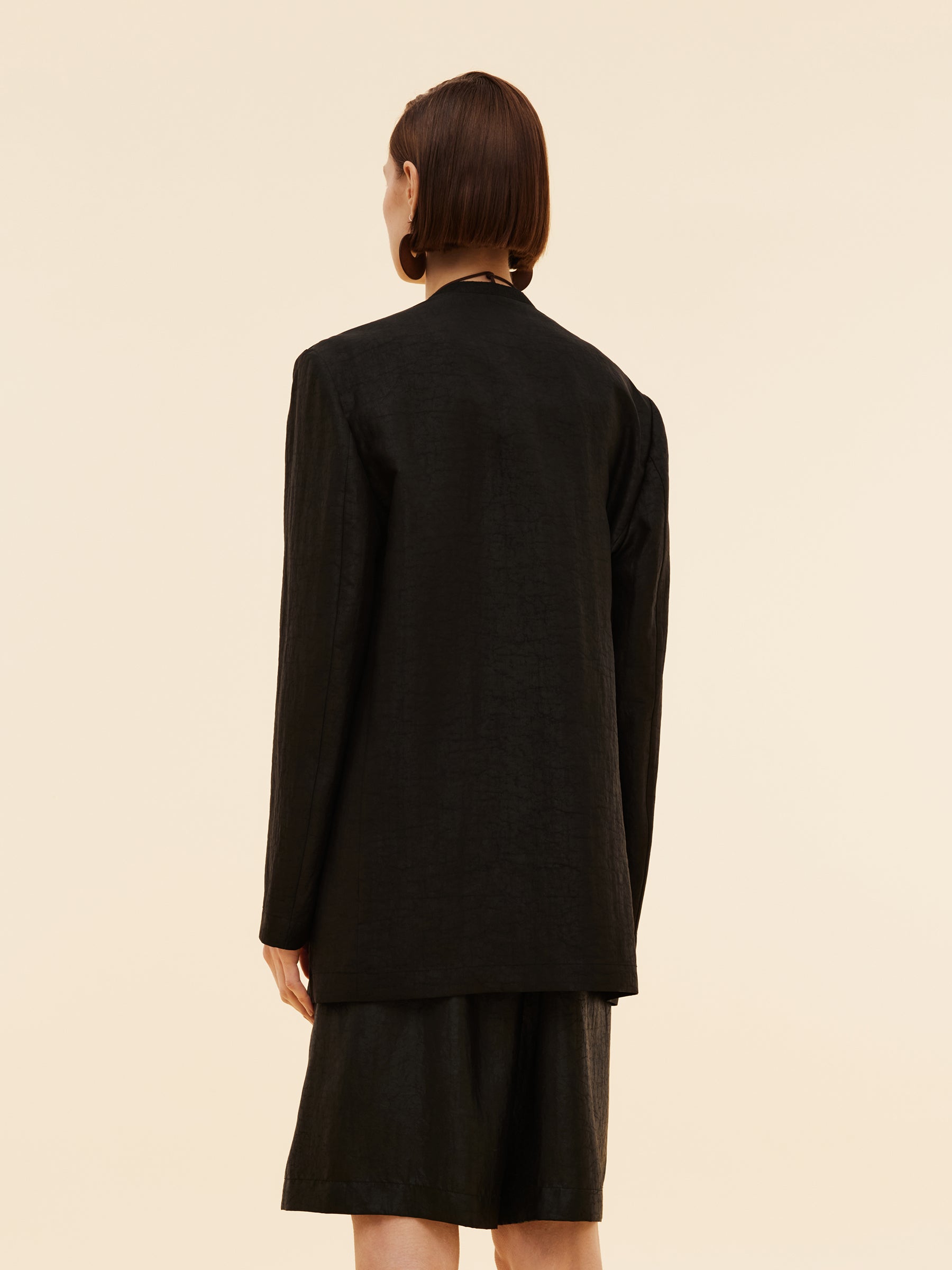 22MM Xiang Yun Silk Unisex Collarless Blazer