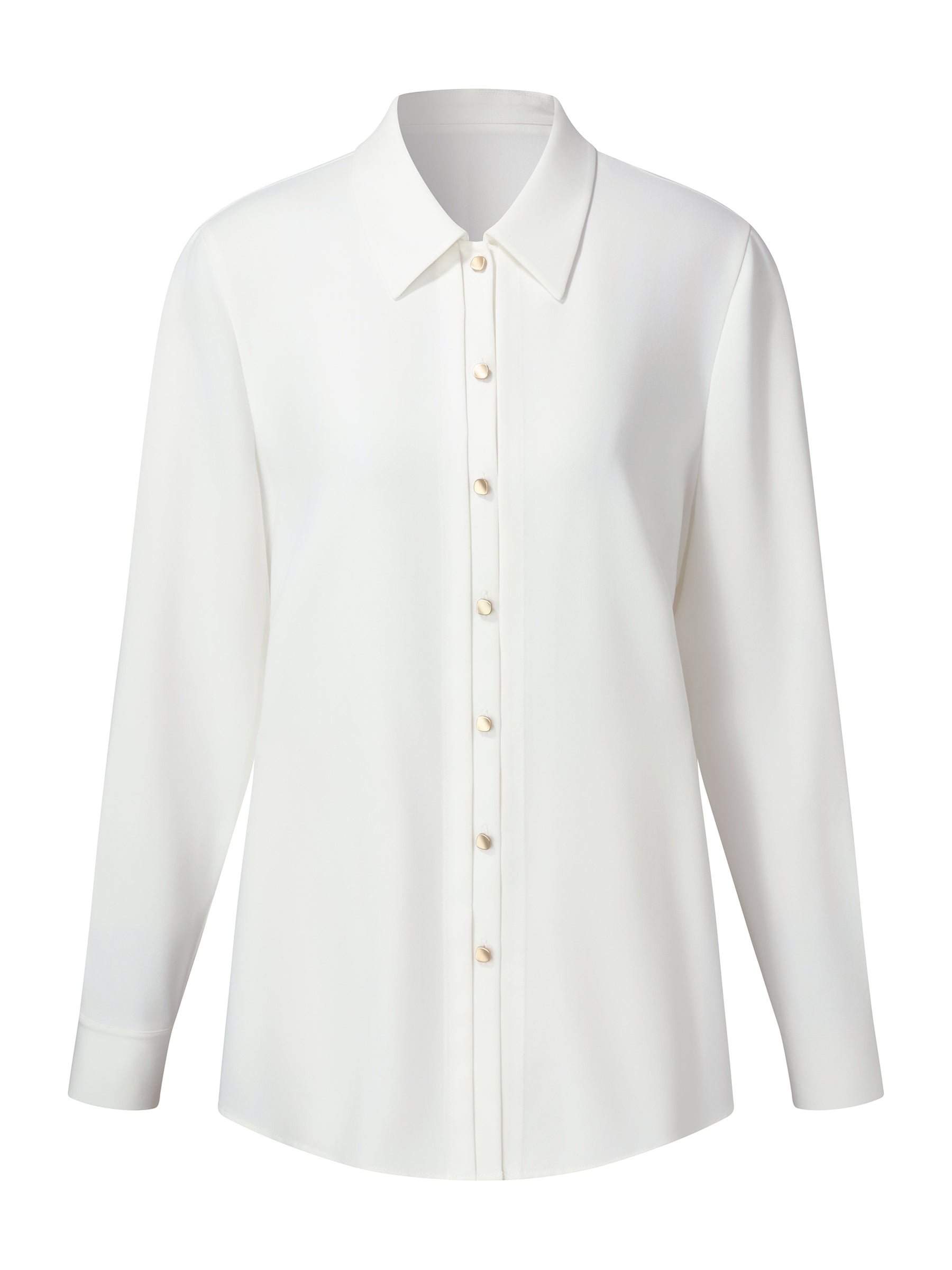 H-Line Metal Button Women Shirt