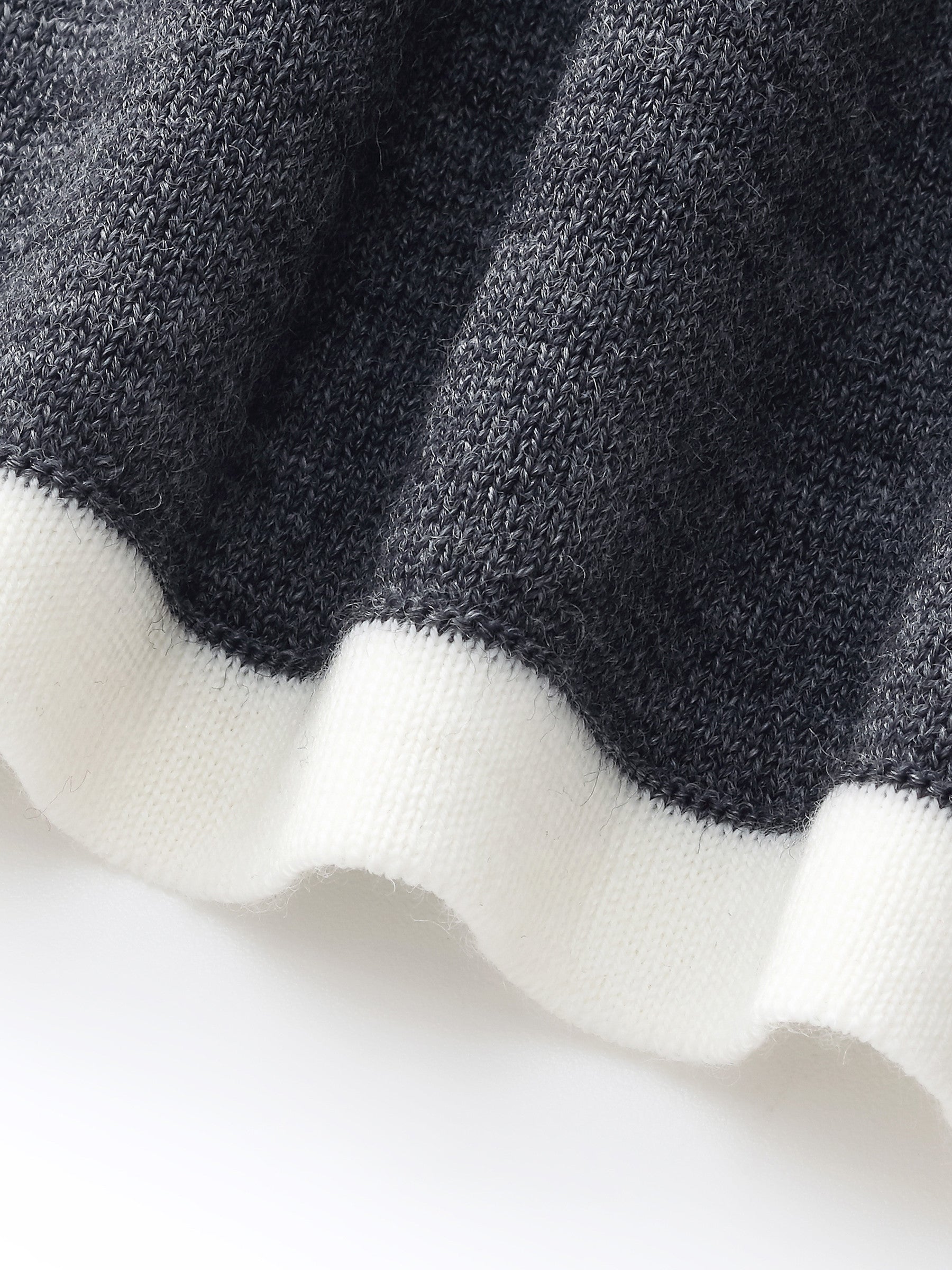 Wool Blend Half-Zip Contrast Trim Women Hoodie