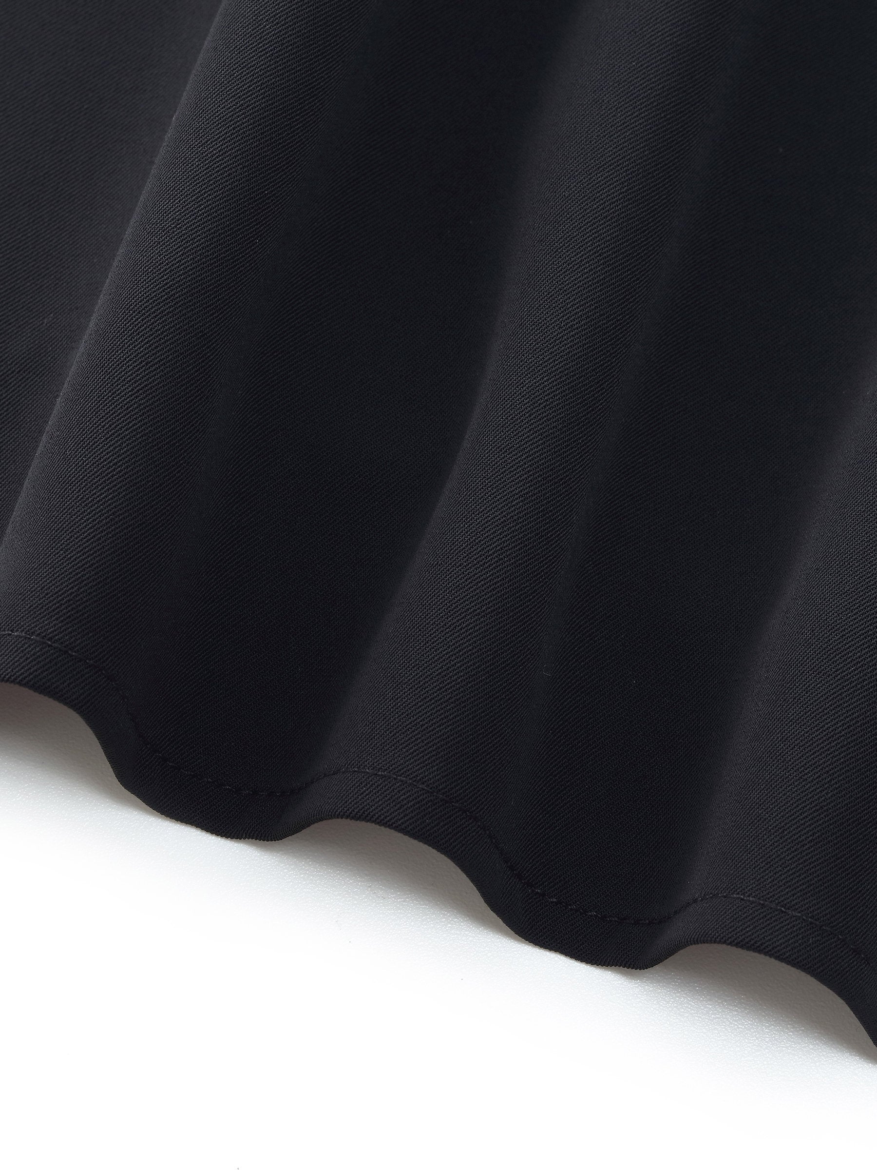 Patchwork Ruffle Collar Pleated Sleeve Women Mini Dress